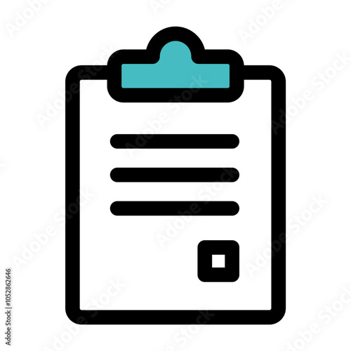 Simple medical record icon Web graphics.