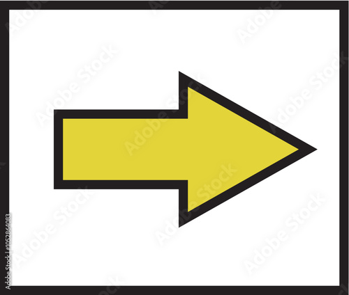 yellow arrow sign