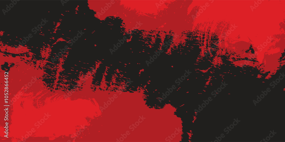 Charming abstract painting with black and red paint for a textured background featuring a modern grungy design Charming abstract painting with black and red paint for a textured background featuring a modern grungy design