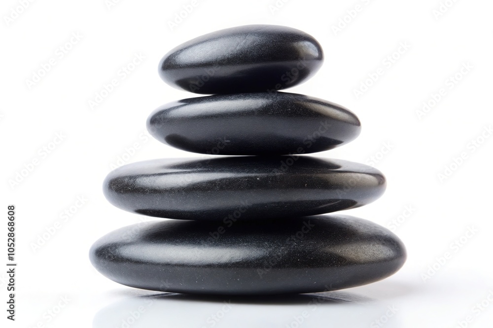 Black Stone Stack: Harmony and Balance in Minimalist Photography Black Stone Stack: Harmony and Balance in Minimalist Photography