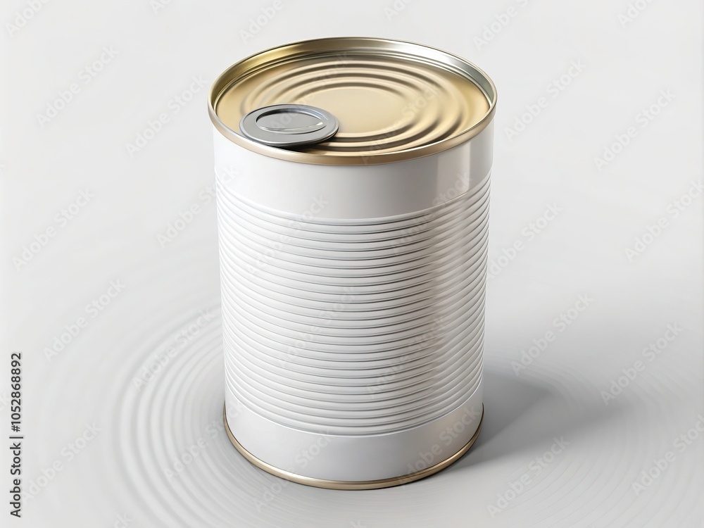 Blank White Soup Can Mockup - Canned Food Packaging Design Blank White Soup Can Mockup - Canned Food Packaging Design