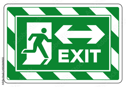 Exit Two Way Arrow Symbol Sign, Vector Illustration, Isolate On White Background Label. EPS10