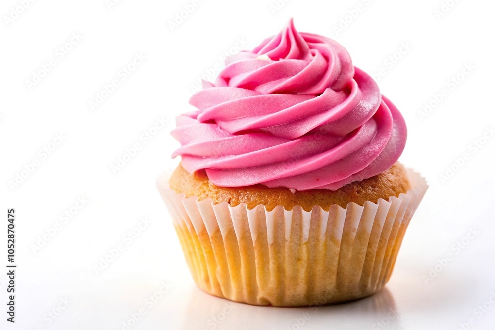 pink cupcake silhouette on white background pink cupcake silhouette on white background