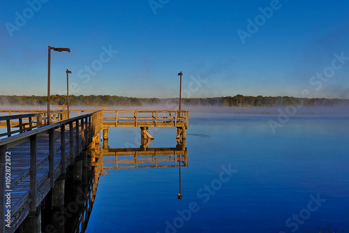 Purtis Creek State Park is a beautiful place for fishing, boating, hiking and camping. photo