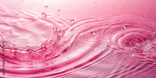 Pink water surface with ripples