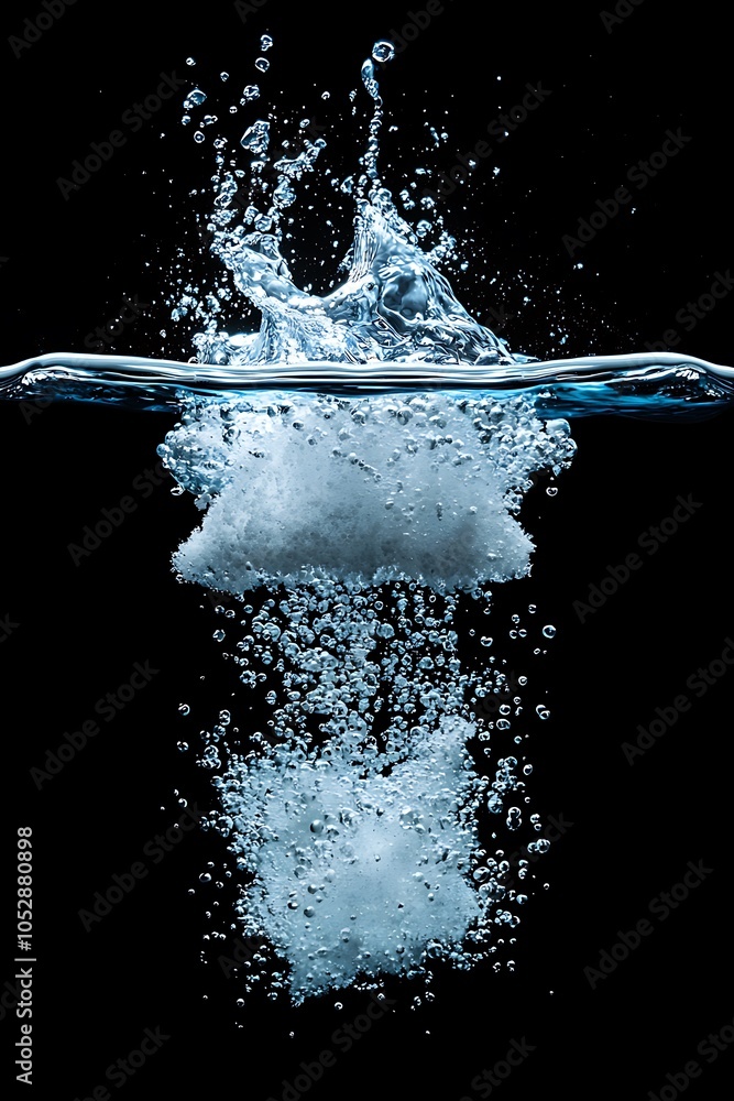 Tartaric acid powder dissolving in water with a gradual transition from solid to liquid Tartaric acid powder dissolving in water with a gradual transition from solid to liquid