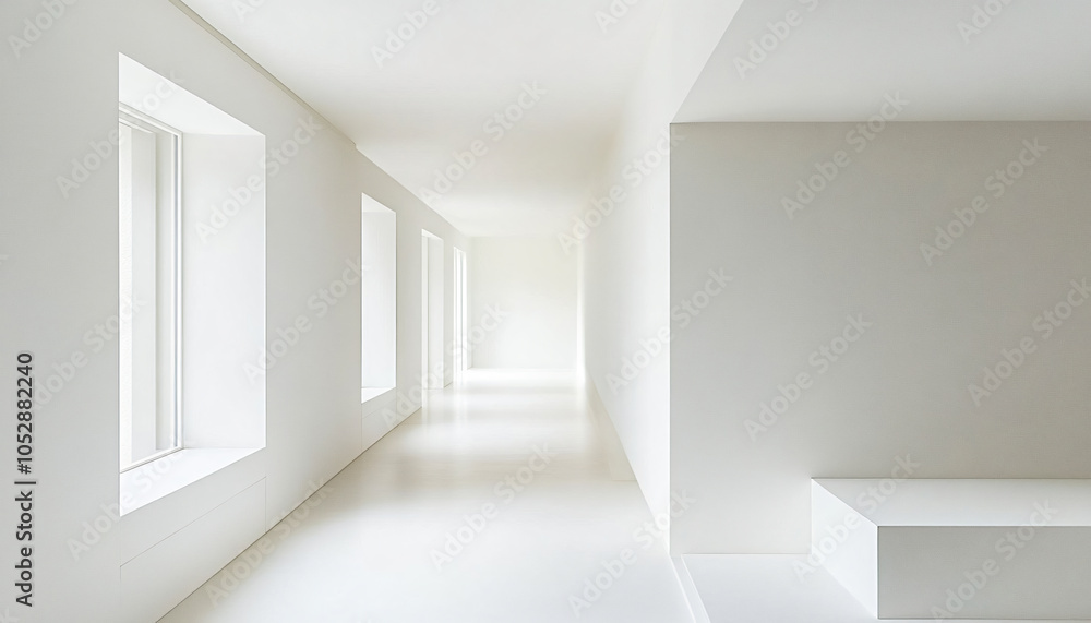 Fototapeta premium Minimalist and unique interior design in the house