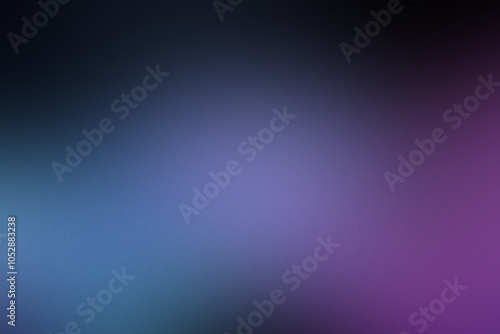 Exploring an abstract smooth gradient backdrop with grainy noise in vibrant tones of blue and purple