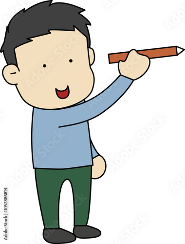 a handwriting figure