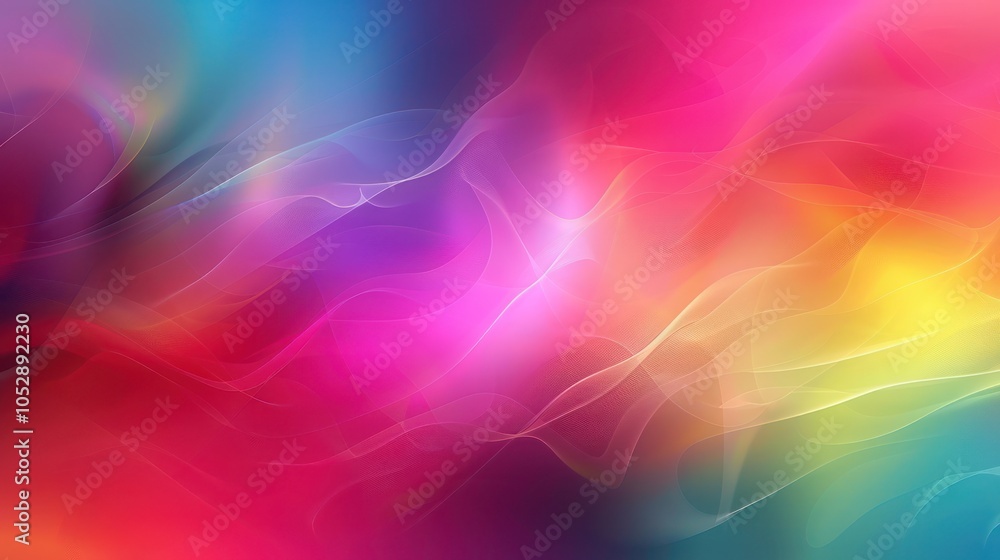 Obraz premium Abstract blurred color gradient background, AI generated image
