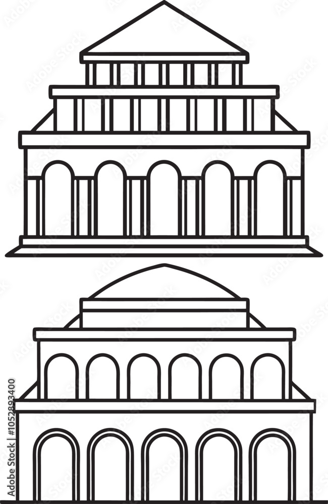 Obraz premium ancient greek temple