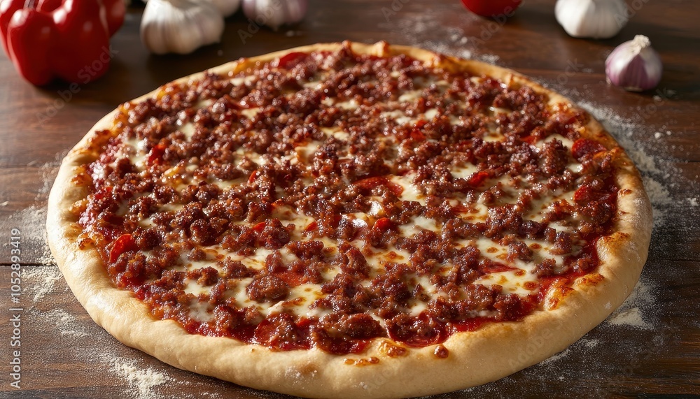 Delicious Meat Lover's Pizza.