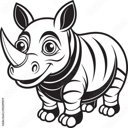 cartoon rhino