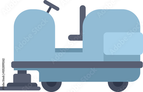 Cleaning machine on white background, professional equipment for cleaning company