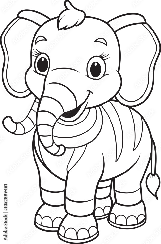 Obraz premium rhino cartoon page