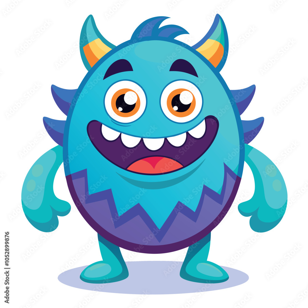 Fototapeta premium bubble cartoon monster