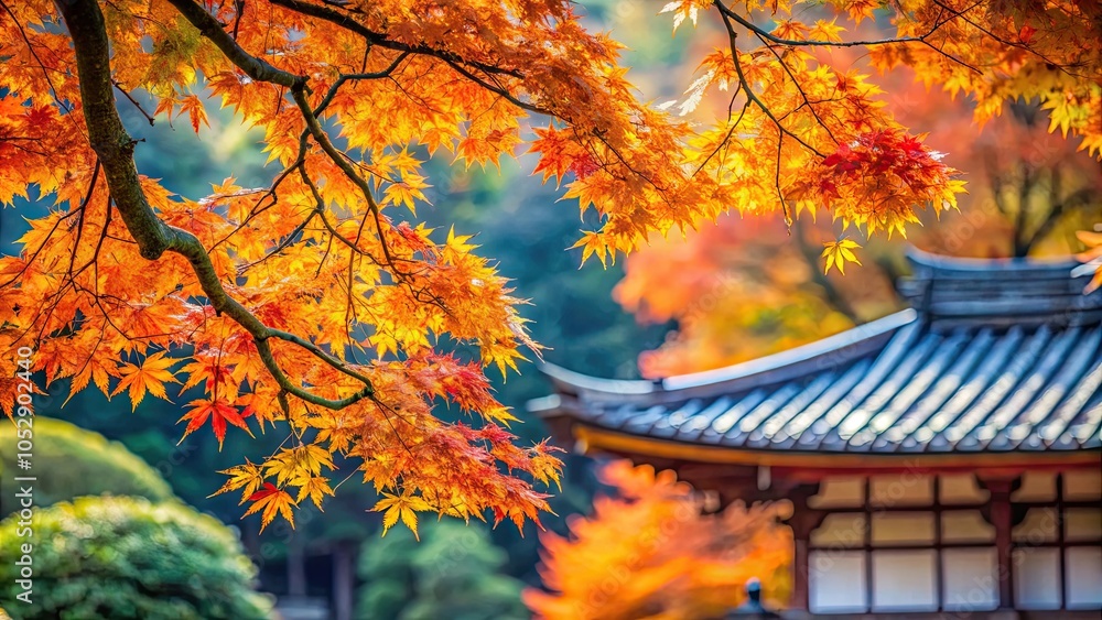 Beautiful branch of Japanese pagoda tree with vibrant autumn leaves , Japanese pagoda tree, Styphnolobium japonicum, branch Beautiful branch of Japanese pagoda tree with vibrant autumn leaves , Japanese pagoda tree, Styphnolobium japonicum, branch