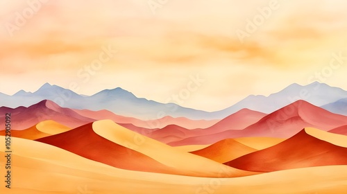 Abstract Desert Landscape