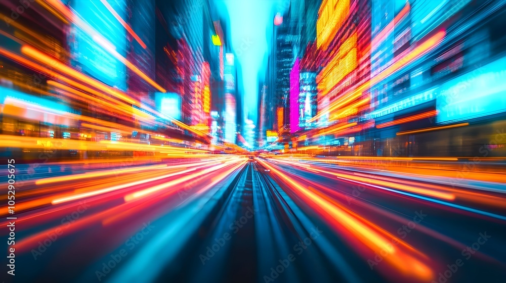 Obraz premium City Lights Abstract Background