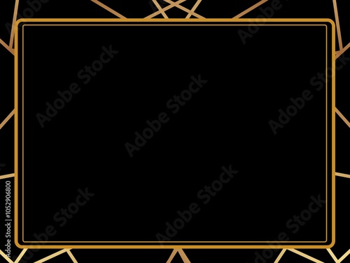 Golden Lines in Black 