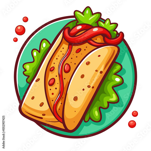 Chimichanga On A Transparent Background