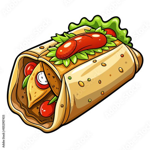 Chimichanga On A Transparent Background