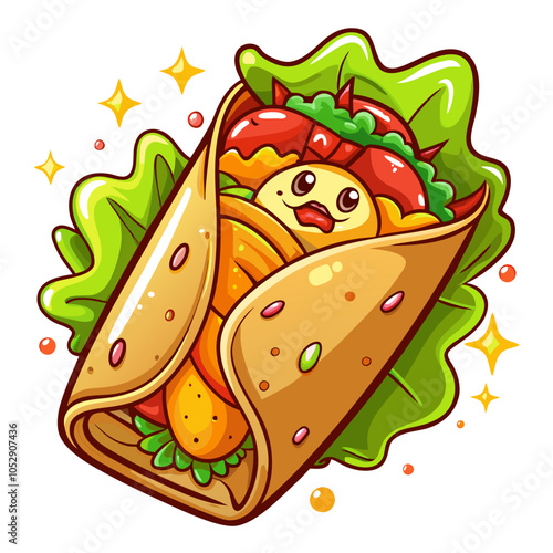 Chimichanga On A Transparent Background