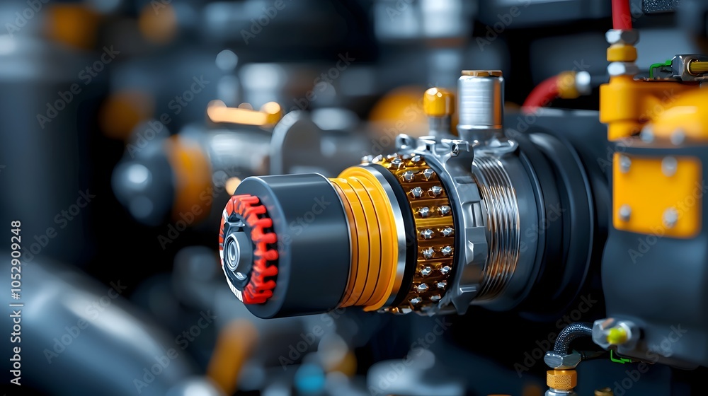 A detailed 3D showcasing a futuristic engine fuel combustion system highlighting the technology s focus on sustainability and eco friendly innovation A detailed 3D showcasing a futuristic engine fuel combustion system highlighting the technology s focus on sustainability and eco friendly innovation