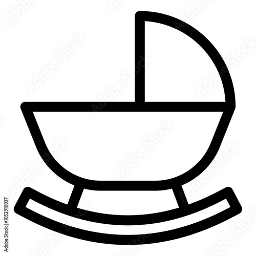 baby cradle icon