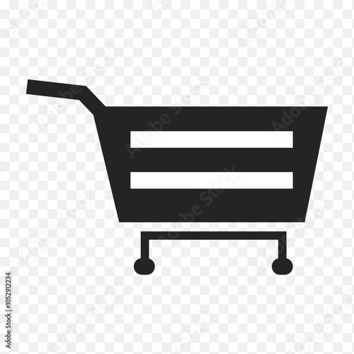 Shopping Trolley cart icon vector, vector illustration.