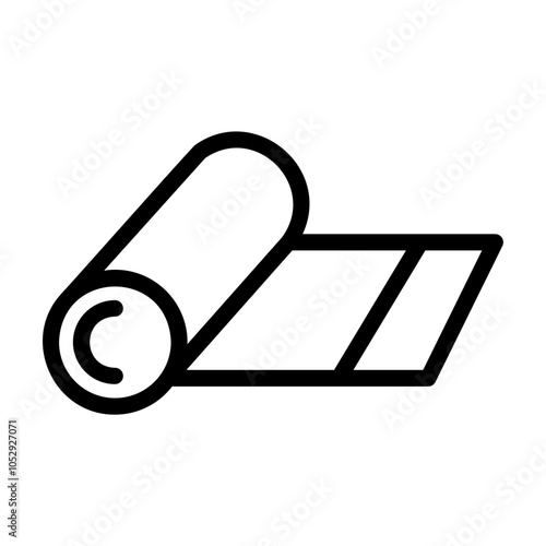 yoga mat Line Icon