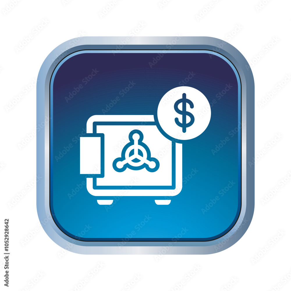 Safe box icon template Safe box icon template