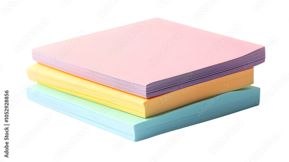 Fototapeta premium Spring notepad front view, isolated on white background