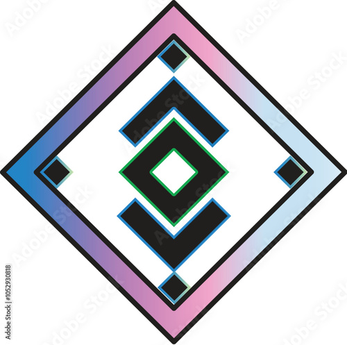 colorful rectangular logo design