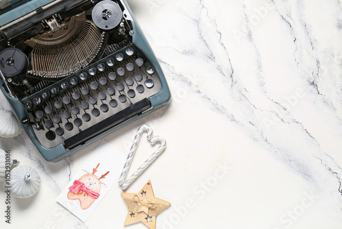 Vintage typewriter with Chr...