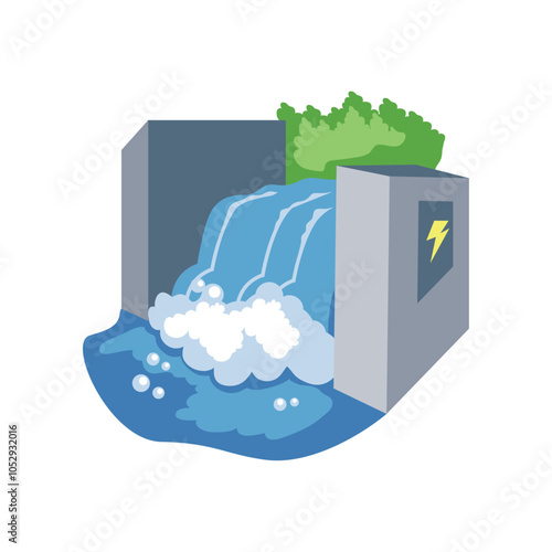 hydro renewable energy station