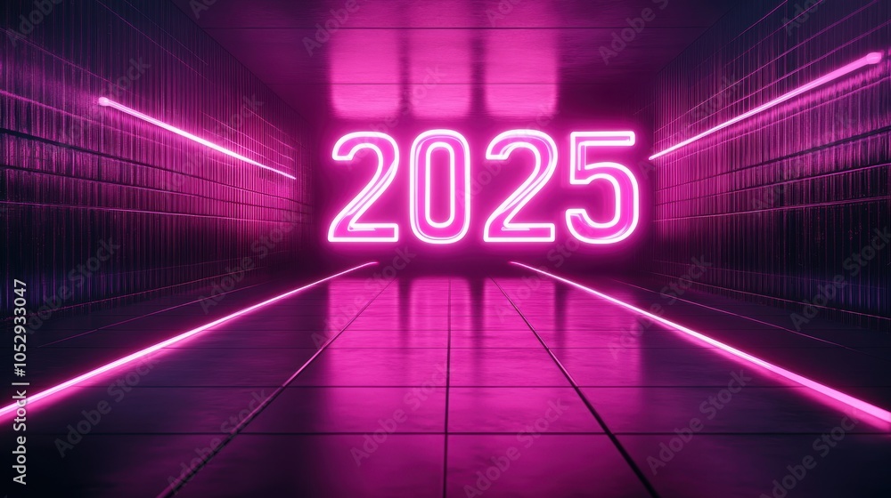 Obraz premium Neon 2025.