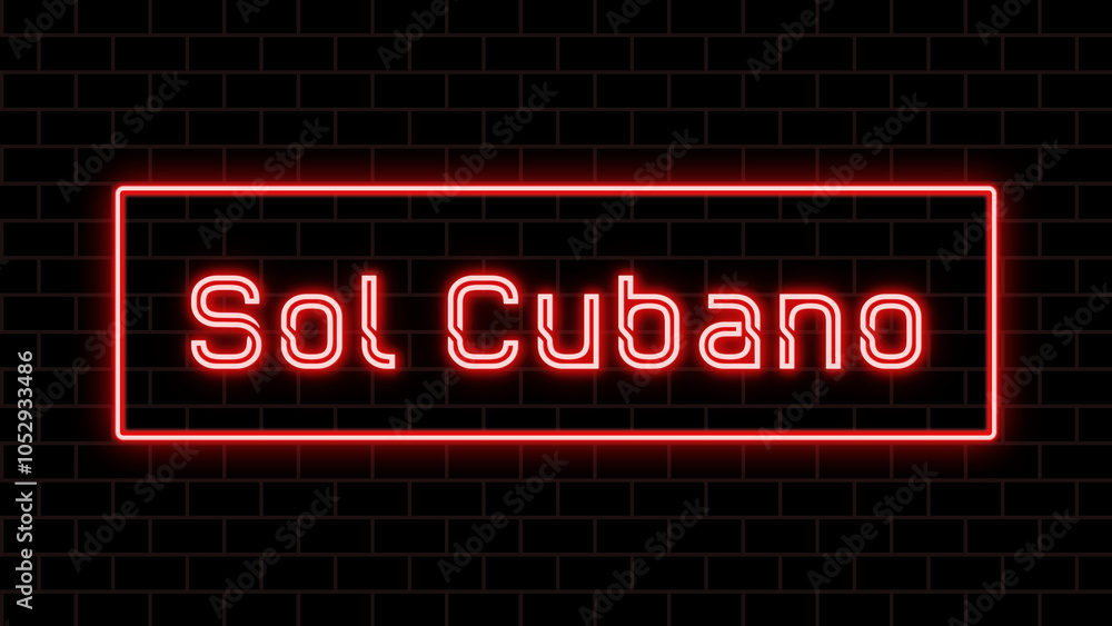 Sol Cubano のネオン文字 Sol Cubano のネオン文字