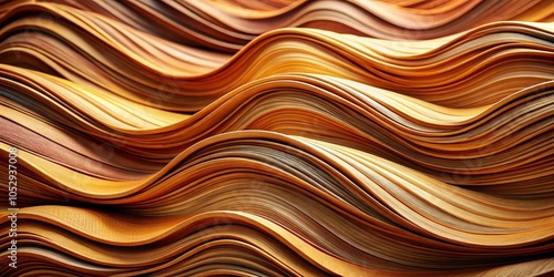 Curved Wooden Layers Abstract Pattern, Abstract, Wood, Texture