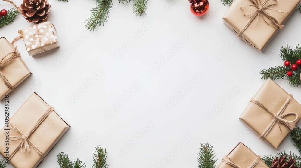 Festive Crafts with Soft White Background