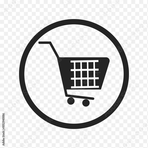 Shopping Trolley cart icon vector, vector illustration.