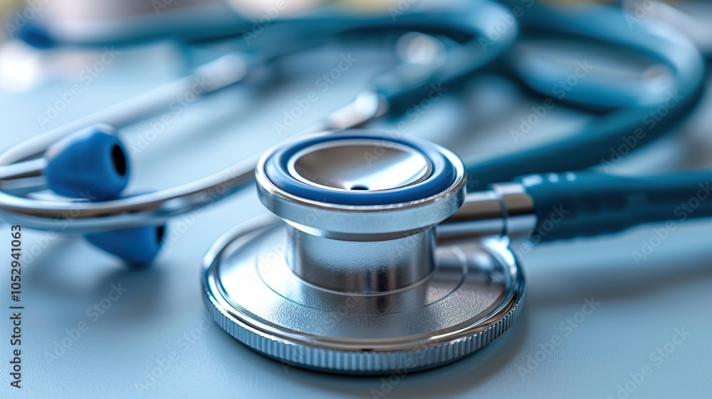 Close-up of a Stethoscope: Medical Equipment for Diagnosis Close-up of a Stethoscope: Medical Equipment for Diagnosis