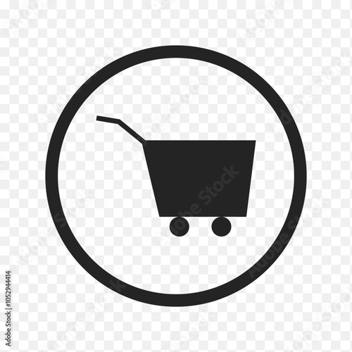 Shopping Trolley cart icon vector, vector illustration.