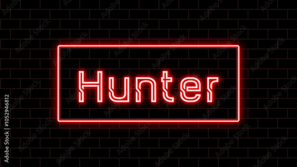Hunter のネオン文字 Hunter のネオン文字