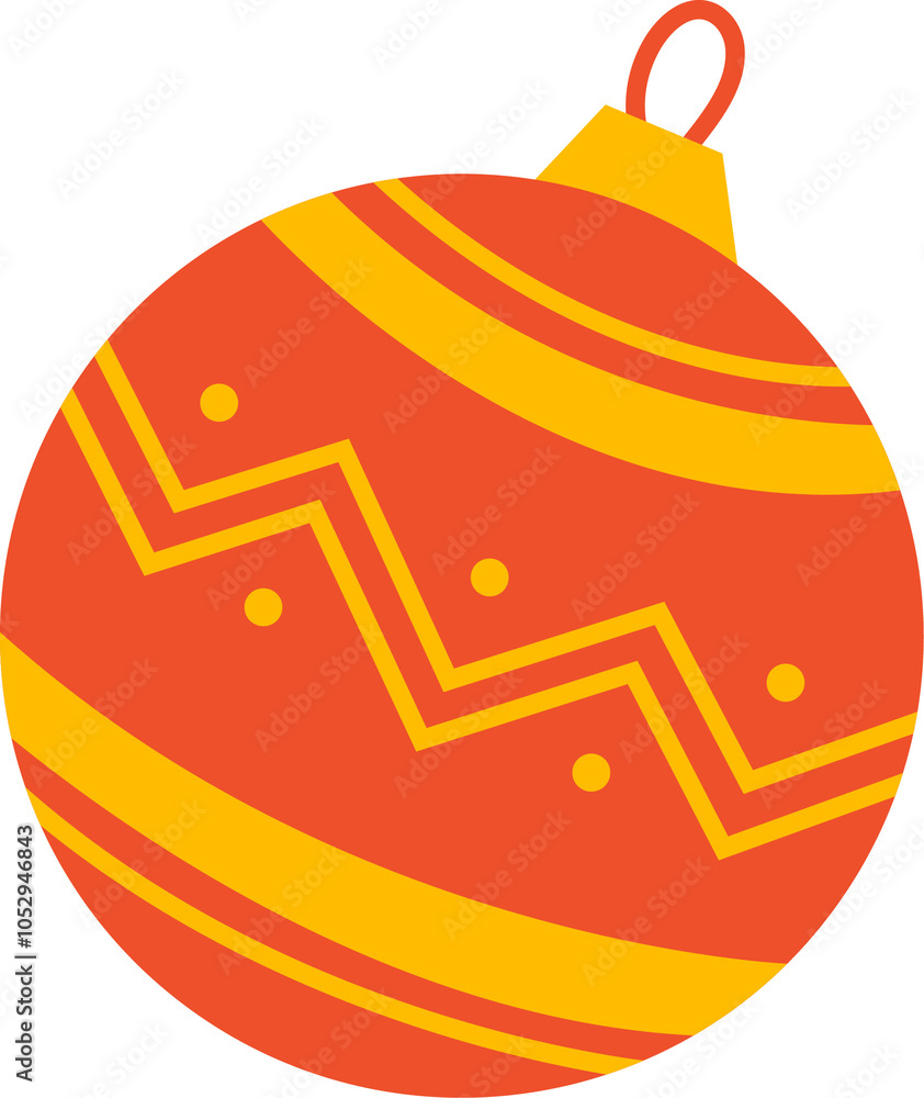 Obraz premium A red Christmas ornament