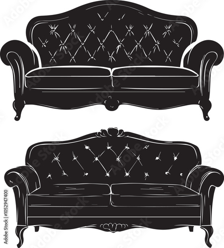 sofa isolated on white background