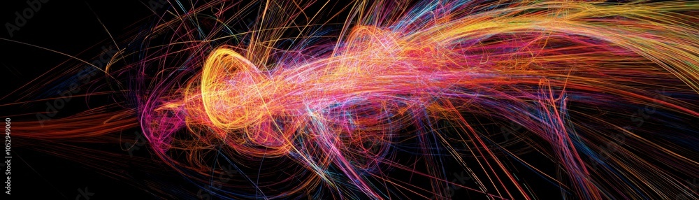 Vibrant swirls of light an abstract exploration of colorful energy and motion through digital artistry Vibrant swirls of light an abstract exploration of colorful energy and motion through digital artistry
