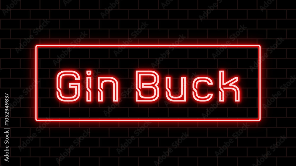 Gin Buck のネオン文字 Gin Buck のネオン文字