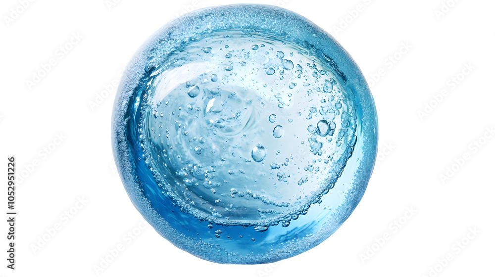 Water bubble effect isolated on white background Water bubble effect isolated on white background