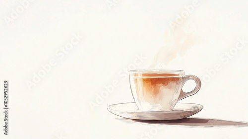 Cozy Cartoon Coffee Cup Illustration